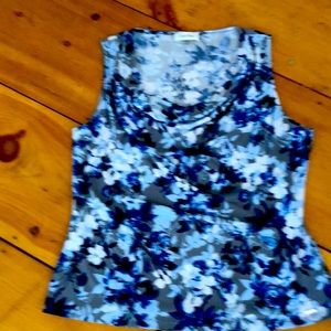 Calvin Klein drape neck shell to size XL